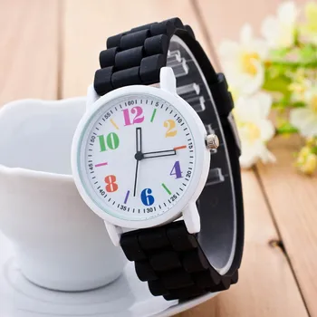Moda Cuarț Ceasuri Pentru Femei De Lux Alb Bratara De Silicon Ceasuri Doamnelor Rochie Ceas Ceasuri Relojes Mujer Cadou Femeie 328