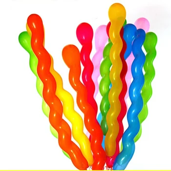 10buc/lot Șurub Răsucit Balon Latex Spirală Îngroșarea Mult Balon Bar, KTV Consumabile Partid Benzi Forma Balon Jucării Gonflabile