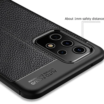 Telefon Protector Pentru Samsung Galaxy F M 62 12 32 42 52 72 Textura de Piele Capacul din Spate Pentru Galaxy S 21 20 FE Ultra Plus 5G Shell