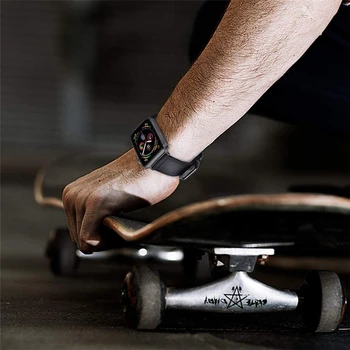 Pulseira pentru apple watch 4 5 banda de nailon curea pentru iwatch 44mm 42mm 40mm 38mm Seria 3 2 brățară sport watchbands correa centura