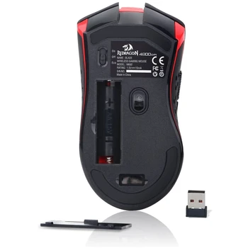 Redragon M692 Wireless Gaming Mouse-ul ROȘU LED Backlit MMO 9 Buton Programabil fără Fir mouse-uri de Calculator pentru Windows PC Gamer