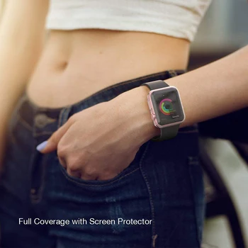 2 buc Ecran Protector Acoperă pentru Apple Watch band 44MM 40MM 38mm 42mm iwatch bratara Apple watch Series 3 4 5 6 Accesorii