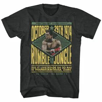 Muhammad Ali Rumble Black Heather Adult Tricou