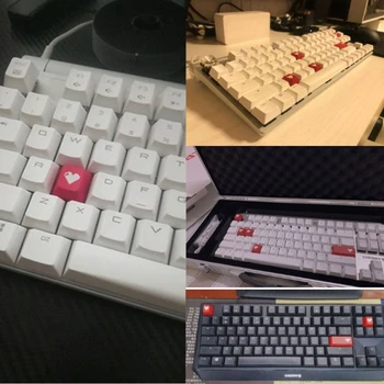 Noi, de Înaltă Calitate R4 Keycap Dragoste Cherry Profil Dip Dye Sculptura PBT Tastelor pentru Tastatura Mecanica Gravat Pixel Inima