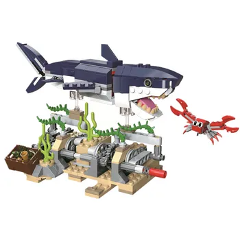 Decool Creator 3in1 Adânc Creaturi Marine, Rechini și Crabi Blocuri Kit Cărămizi City Model Clasic pentru Copii Jucarii Pentru Copii Cadouri
