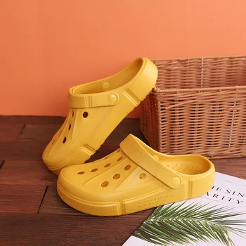 Moda Cuplu Poros Pantofi Anti-Alunecare, Rezistent la Uzura Adult Eva Creative Masaj Plaja Eva Papuci Papuci Bărbați Pantofi