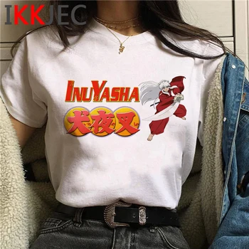 Feudal demonul inuyasha t-shirt femei harajuku kawaii tricou alb harajuku sus teuri de vară de sus de haine harajuku kawaii
