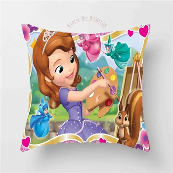 Disney față de Pernă față de Pernă Masina Sspiderman McQueen Printesa Sofia de Pernă Băiat de Desene animate Fata Cadou 40x40cm 45x45cm