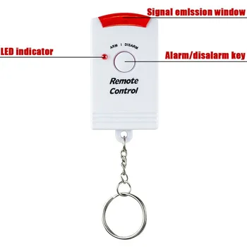 Casă nouă Alertă de Securitate Infraroșu Senzor Anti-furt de Alarmă cu senzor de Mișcare Wireless Monitor sistem de Alarma+2 de control de la distanță