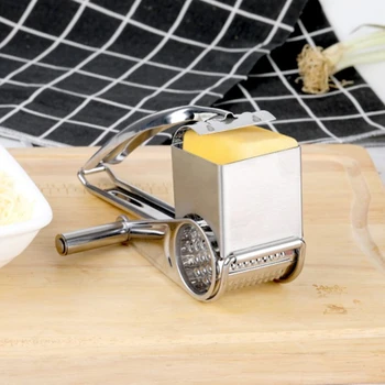4buc Multifunctional din Otel Inoxidabil Răzătoare de Brânză Cu Recipient de Mână Rotative Shredder Cutter Slicer manivelă Bucátárie Instrument