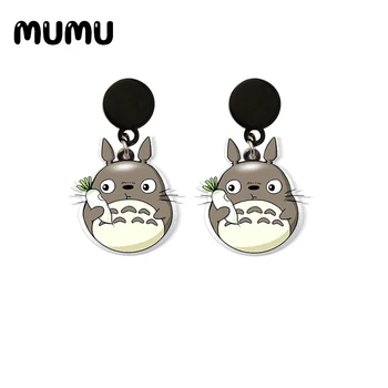 2020 Nou Drăguț Totoro Drop Cercel Praf Elf Handmade Cercei Din Acril Anime Rășină Epoxidică Elemente De Bijuterii