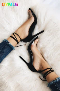 Noua moda sandale Romane inel de picior curea stiletto sexy Roman cruce curea de pantofi stiletto, pantofi de moda tocuri inalte