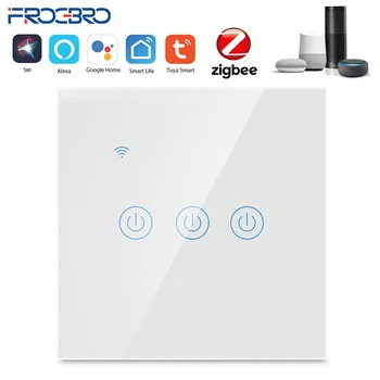 FROGBRO 10A Tuya UE Zigbee Acasă Inteligent de Lumină de Control Comutator Touch Switch-uri Controler de la Distanță de Control Vocal Wireless Alexa Google