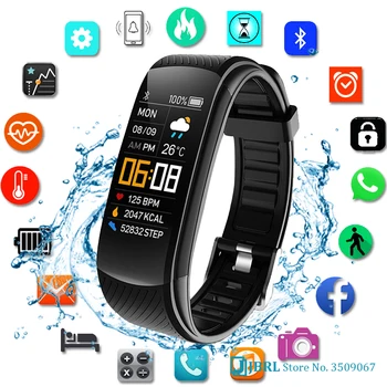 2021 Ceas Inteligent Bărbați Femei Sport Smartwatch Fitness Tracker Ceas Pentru Android iOS Monitor de Ritm Cardiac Electronic Ceas rezistent la apa