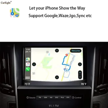 Video auto Interfata Audio cu Apple CarPlay pentru Infiniti Q50 Q60 QX50 Q50L de Navigare Android Fabrica Multimedia Infotainment