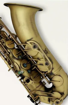 Profesionale Saxofon Tenor Bb Ton Alamă Mată De Cupru Antic Abalone Instrument Muzical Shell Butonul Sax Cu Mustiuc Caz