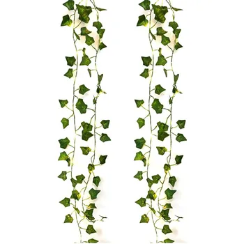 2m 20led Artificiale Ivy Ghirlanda Fals Plante de Viță de vie Agățat Ghirlanda de Frunze Cu 200led Șir de Lumini Acasa Dormitor Partid Decor de Perete