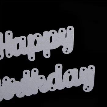 Oțel Carbon de TĂIERE MOARE litere Happy Birthday Album album carte ambarcațiuni de hârtie șabloane pumn reduceri moare de tăiere partid decor