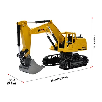 8 Canale RC Camion Excavator Aliaj Excavatoarele Buldozer Control de la Distanță Excavator Inginerie Vehicul Model Electronic Copii Hobby Toy
