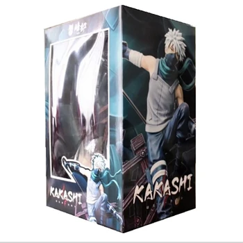 Naruto Shippuden Figura de Acțiune Anime Hatake Kakashi Figma 33cm ABS Model Desktop Colecție de Luptă Statuie Jucării Pentru Copil Cadou