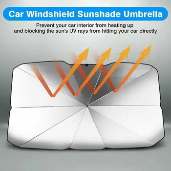 Noi De Vara Masina Auto Parasolar Protector Umbrela Pentru Auto Frontal Parasolar Auto Preveni Impermeabil Pliere Fereastra