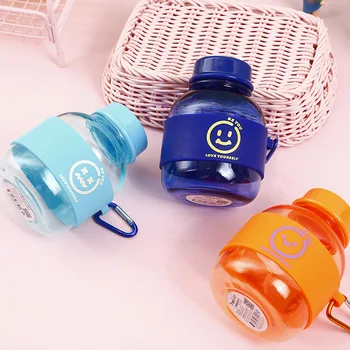 Sticla de apa rece creative mini plastic cana de apa portabil în aer liber de sport de capacitate mică și lumină modernă, simplă, drăguță ceașcă