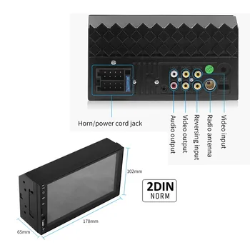 2Din notAndroid Auto Radio Auto Apple Carplay 7inch MP5 Player Multimedia Handsfree Bluetooth A2DP USB touch screen Unitate Cap aux