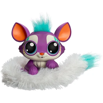 Gleemerz Magie de Culoare Coadă de Vulpe Vocale cu Sunet și Lumină Electrică Pet de 3 Inch, Veveriță, Vulpe Simulare Papusa Figura Păpuși Jucărie Cadou