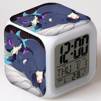 Kumo Desu ga Nani ka Figura Anime LED Ceas desteptator 7 Culori Schimbare Touch lumina Intermitent Deci, eu sunt un Păianjen Ce Model de Jucării