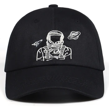 2019 Noi Sepci de Baseball astronaut Extraterestru broderie Explorer Bumbac snapback pălării de golf Black Hat Os Garros en-Gros