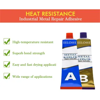 Adeziv puternic Gel Industrial Caldura Rezistenta la Rece Metal de Sudură Reparații Pasta Gel Metal Repararea Repararea Inserați O&b Reparare Lipici#y4