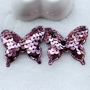 DIY Fluture Colorat Reversibile Paiete Tampoane Coase Pe Patch-uri pentru Haine Meserii Haina Pulover Brodat Paillette Patch Aplicatiile