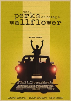 The Perks of being A Wallflower Film hârtie kraft Postere Si Printuri de Arta de Perete Poza Decor Decor Acasă