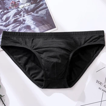 Barbat Sexy Lenjerie din Bumbac Confortabil Boxeri Chiloți iute Uscat Bărbați Slip Bikini Gay Underwearv