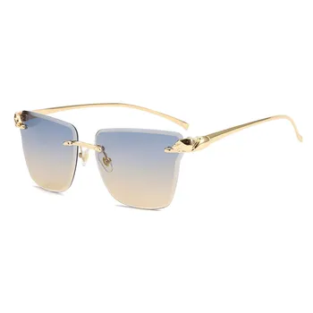 JASPEER 2021 fără ramă de ochelari de Soare pentru Femei Brand de Lux de Designer Neregulate Shades ochelari de Soare Barbati Gradient Punk UV400 Ochelari