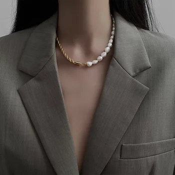 Vintage baroc neregulate perla pandantiv 2021 nou trend, moda Japoneză și coreeană femei colier partid cadouri bijuterii
