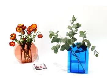 Acrilice Vaza De Flori Uscate Ghiveci De Flori Vaza Transparenta Creative Home Decor Acasă Decorare Camera De Zi