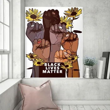 Vintage Black lives Matter Poster Justiție Socială Pictura Arta Hârtie Kraft Printuri Autocolant de Perete pentru Acasă Decorare Camera Fara Rama