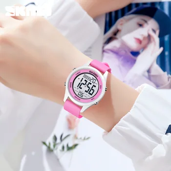 SKMEI Ceas Digital Pentru Copii de Moda de Lux Condus Ceasuri Electronice Simple Copii Ceasuri de mana Conta în Jos Ceas rezistent la apa