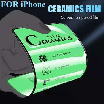 Ceramica de Sticla Temperata Pentru iPhone 12 mini 11 Pro XS Max X XR SE 2020 8 7 6 6S Plus 11 12 pro max Moale Ecran de film Protector