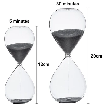 Clepsidra Cu Nisip Timer Îmbunătăți Productivitatea Atinge Obiectivele Rămânem Concentrați Fi Mai Eficient Instrument De Gestionare A Timpului 5/30 Minute Acasă Ac