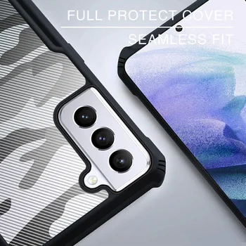 Pentru Samsung Galaxy S21 Ultra Cazul Airbag Caz de Camuflaj Acrilice PC+TPU Anti-knock Armura Capacul din Spate pentru Galaxy S21 Plus Rzants