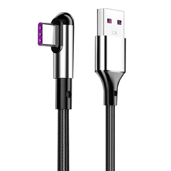 3A USB De Tip C Cablu de 90 de Grade, Rapid de Încărcare Telefon Mobil Cablu de Date Pentru Samsung S20 Huawei P30 Xiaomi Redmi telefon Android