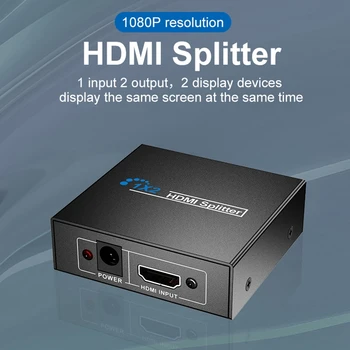 Fierbinte 1X2 HDMI Splitter Cu 1 Port pentru 2 HDMI Display Duplicat/Oglindă USB Alimentat Splitter (Unul de Intrare la Două Ieșiri)