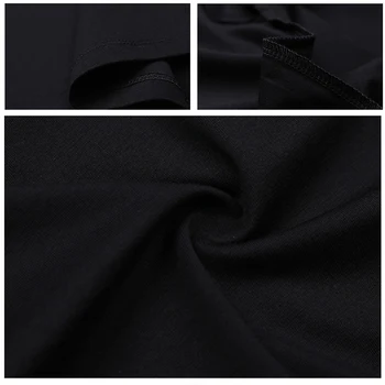 Brand 2020 Nou Stil de Bumbac Barbati tricou cu Maneca Lunga Tricou Barbati Culoare Solidă Fermoar Imprimare Guler Supradimensionat Tricou-O singură Bucată