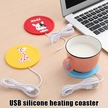 USB Power Suply Ceai Ceașcă de Cafea Cana mai Cald Încălzire Cupa Mat Pad Suporturi pentru Birou F2