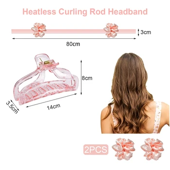 Femei Incalzeste Curling Tija de Susținere Fără Căldură Bucle Panglică Role de Păr Ondulator Bentiță de Păr Bigudiu Instrumente de Styling