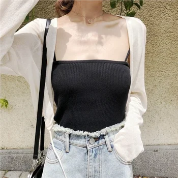 Bluze Femei de Vara cu Maneca Lunga Subtiri coreea Style Solid de Simplu Moda Casual Shirring Streetwear Pierde Toate-meci Retro Zână
