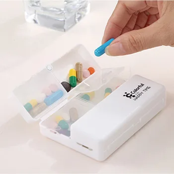 1buc 10*7*2.5 cm Portabil cu O Săptămână Kit de Plastic Accesorii de Îngrijire Impermeabil Multifuncțional Medicina Cutii Magnet 7 Grila Cutie de Depozitare