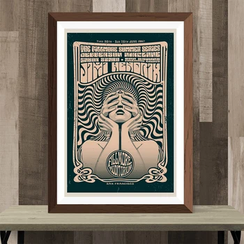 Fillmore Auditorium Rock Psihedelic Poster Muzica Ilustrare Arta Print Abstract Panza Pictura Imagini Pentru Decor Acasă